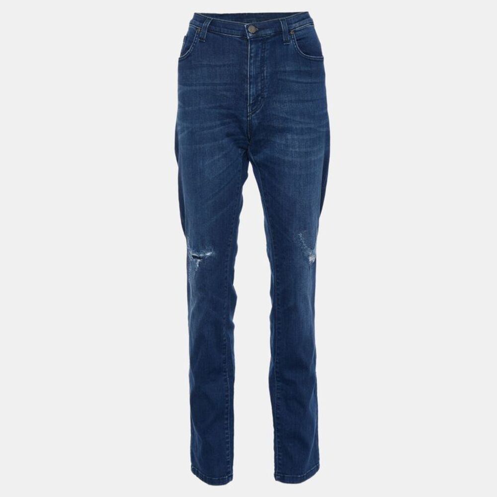 Versace Collection Blue Denim Slim Fit Jeans Xl/waist 32.5"
